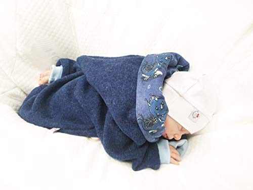Atelier MiaMia - Walkoverall Baby Kind von 50-104 Designer Baby Overall Limitiert !! Blau (98) - 3