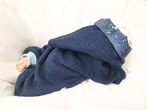 Atelier MiaMia - Walkoverall Baby Kind von 50-104 Designer Baby Overall Limitiert !! Blau (98) - 4