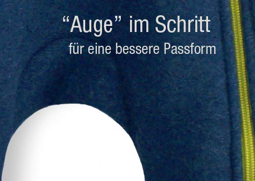 bubble.kid berlin Anu Overall Einteiler Herbst Winter Anzug Walkwolle Wolle (86-92, marine) - 5