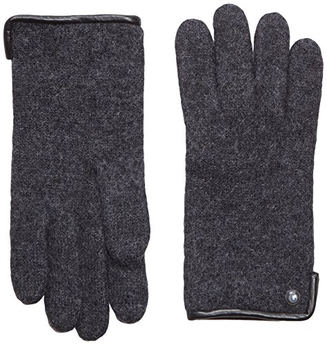 Roeckl Damen Original Walkhandschuh Handschuhe, Schwarz (Anthracite 090), 7