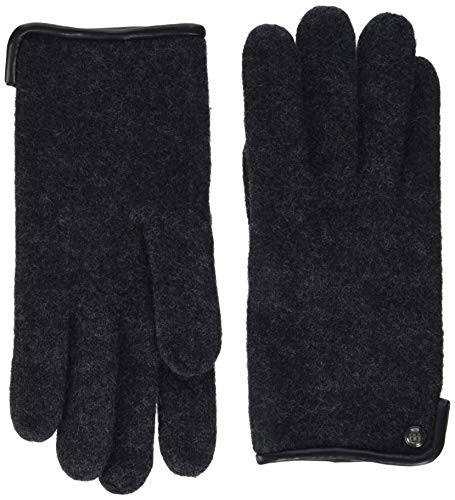 Roeckl Herren Klassischer Walkhandschuh Handschuhe, Schwarz (Anthracite 090), 8