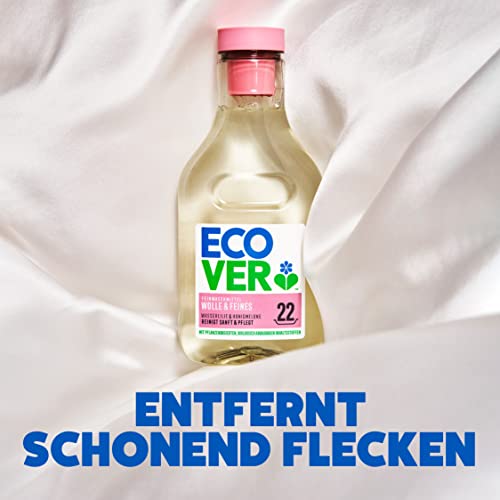 Ecover Feinwaschmittel Wolle & Feines (1 L/22 Waschladungen), Flüssigwaschmittel mit pflanzenbasierten Inhaltsstoffen, Ecover Waschmittel für empfindliche Textilien - 5
