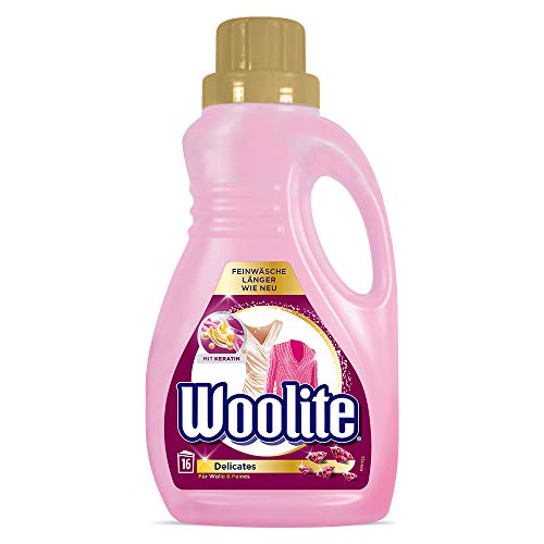 Woolite Wolle & Feines – Pflegendes Feinwaschmittel für Maschinen- & Handwäsche – Für 64 Waschladungen – 4er Pack (4 x 1l) - 2